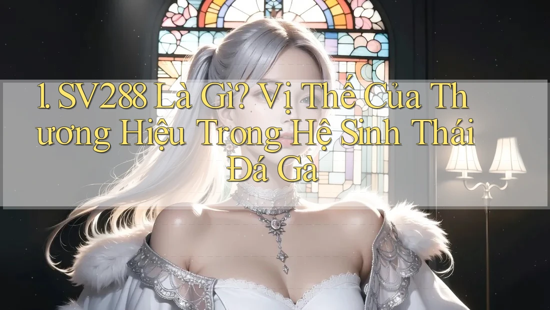 1. SV288 Là Gì? Vị Thế Của Thương Hiệu Trong Hệ Sinh Thái Đá Gà