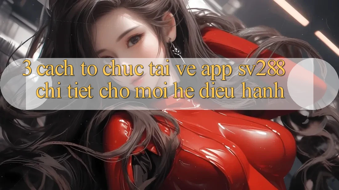 3. Cách tổ chức Tải về App sv288 Chi Tiết Cho Mọi Hệ Điều Hành 3. Cách tổ chức Tải về App sv288 Chi Tiết Cho Mọi Hệ Điều Hành