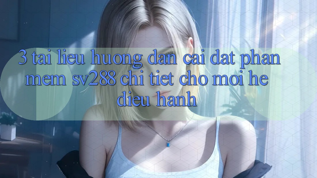 3. Tài liệu hướng dẫn Cài đặt Phần mềm sv288 Chi Tiết Cho Mọi Hệ Điều Hành