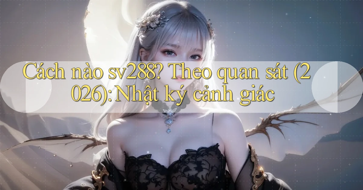 Cách nào sv288 theo quan sát (2026) nhật ký cảnh giác