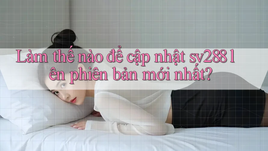 Làm thế nào để cập nhật sv288 lên phiên bản mới nhất? Làm thế nào để cập nhật sv288 lên phiên bản mới nhất?