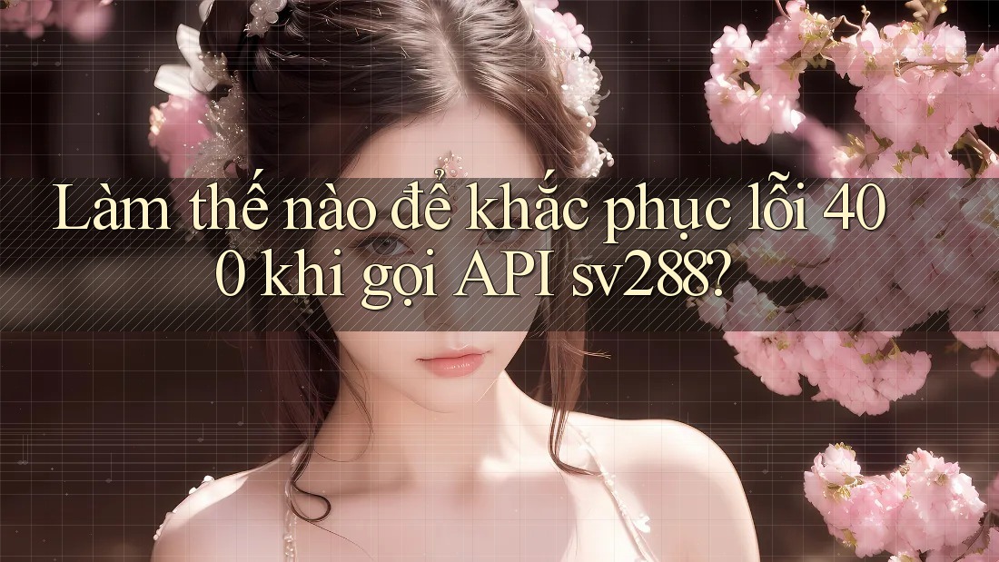 Làm thế nào để khắc phục lỗi 400 khi gọi API sv288?