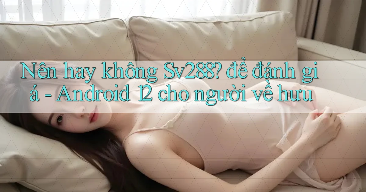 Nên hay không Sv288 để đánh giá   Android 12 cho người về hưu