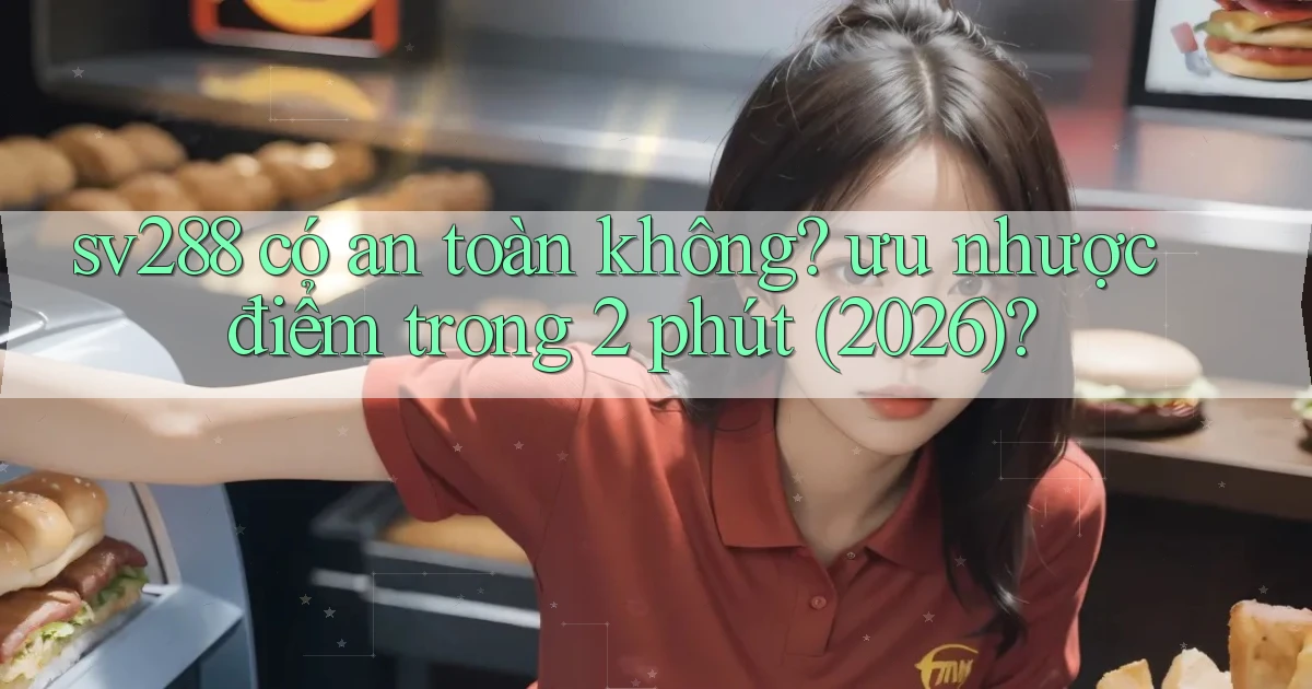 sv288 có an toàn không ưu nhược điểm trong 2 phút (2026)