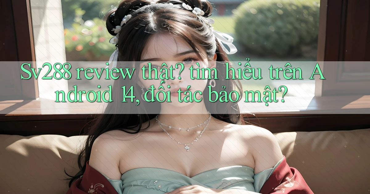 Sv288 review thật tìm hiểu trên Android 14, đối tác bảo mật