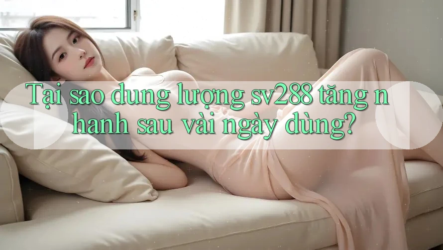 Tại sao dung lượng sv288 tăng nhanh sau vài ngày dùng? Tại sao dung lượng sv288 tăng nhanh sau vài ngày dùng?